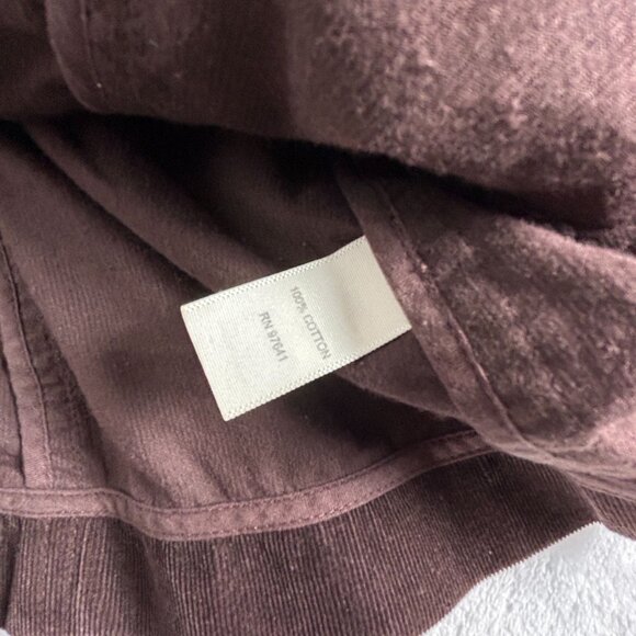 J. Jill Womens Brown Corduroy Lace Trim Blazer Jacket XL Three-Button Casual - Picture 4 of 9